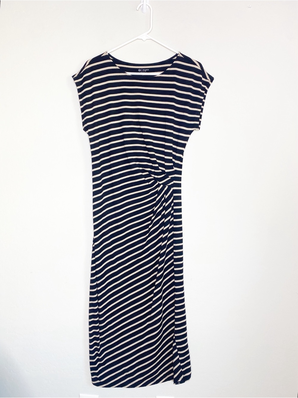 AG Jeans Aja Side Pleat T-Shirt Dress Size S